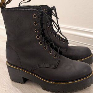 Dr Martens Shriver black leather lace up boots Size 8/39EU
